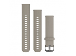 Pasek do Venu Sq/FR 245/645/Vivoactive3/Vivomove (20mm) Granatowy silikonowy ze złotym zapięciem