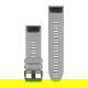 Silikonowy pasek QuickFit Fenix 6x szary (zestaw 3 sztuki) 26mm