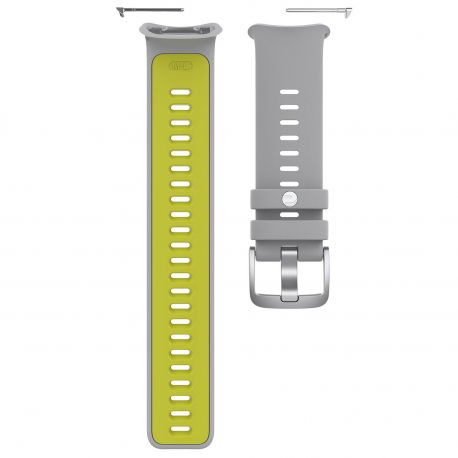 Silikonowy pasek Polar Vantage V2 S-L szaro-limonkowy