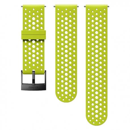 Suunto 24mm Athletic 1 Silicone Strap Lime Black, rozmiar S+M