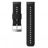 Suunto 24mm Athletic 3 Silicone Strap Black Steel, rozmiar M