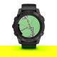 Fenix 7 Pro Sapphire Solar Carbon Gray DLC Titanium z czarnym paskiem