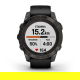Fenix 7 Pro Sapphire Solar Carbon Gray DLC Titanium z czarnym paskiem