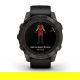 Fenix 7 Pro Sapphire Solar Carbon Gray DLC Titanium z czarnym paskiem