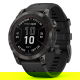 Fenix 7 Pro Sapphire Solar Carbon Gray DLC Titanium z czarnym paskiem