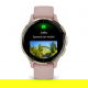 Venu 3S Bezel ze stali nierdzewnej w kolorze soft gold z kopertą w kolorze dust rose i silikonowym paskiem