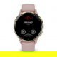 Venu 3S Bezel ze stali nierdzewnej w kolorze soft gold z kopertą w kolorze dust rose i silikonowym paskiem