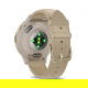Venu 3S Bezel ze stali nierdzewnej w kolorze soft gold z kopertą w kolorze french gray i skórzanym paskiem