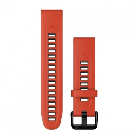 Silikonowy pasek QuickFit Fenix 7s Pro czerwony/grafitowy 20mm