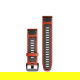 Silikonowy pasek QuickFit Fenix 7s Pro czerwony/grafitowy 20mm