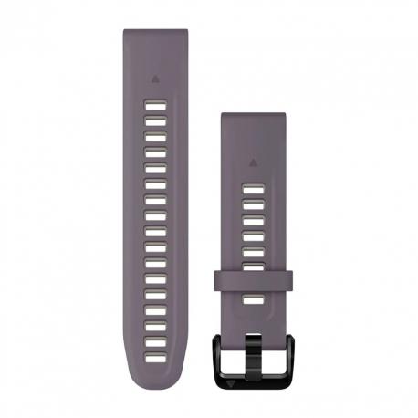 Silikonowy pasek QuickFit Fenix 7s Pro orchideowy / jasny piaskowy 20mm