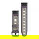 Silikonowy pasek QuickFit Fenix 7s Pro orchideowy / jasny piaskowy 20mm