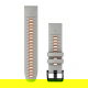 Silikonowy pasek QuickFit Fenix 7 Pro mglisty szary / pomarańczowy 22mm
