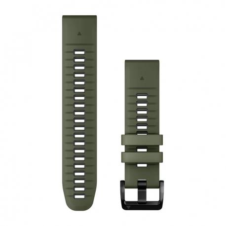 Silikonowy pasek QuickFit Fenix 7 Pro ciemnozielony / grafitowy 22mm