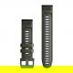 Silikonowy pasek QuickFit Fenix 7 Pro ciemnozielony / grafitowy 22mm