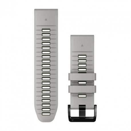 Silikonowy pasek QuickFit Fenix 7X Pro mglisty szary / mchowy 26mm