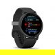 Vivoactive 5 Aluminiowy bezel w kolorze Slate z czarną kopertą i silikonowym paskiem