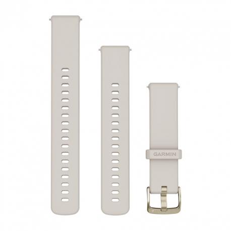 Pasek QR 18mm z mechanizmem szybkiego odłączania Ivory, z jasnozłotym zapięciem