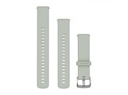Pasek QR 18mm Sage grey, srebrne zapięcie z mechanizmem szybkiego odłączania