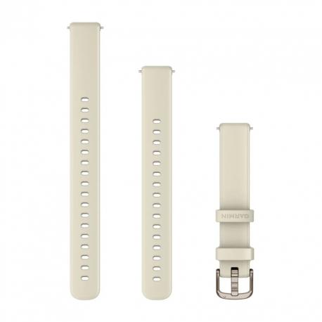 Pasek Lily 2 (14 mm) Silikonowy w kolorze Coconut, zapięcie cream gold