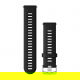 Pasek silikonowy czarny z srebrnym zapięciem QuickRelease 22 mm do Forerunner 255/265/Venu 2/Venu 3