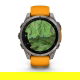 Fenix 8 47 mm AMOLED Sapphire Tytanowy z paskiem silikonowym w kolorze Spark orange / Graphite