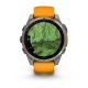 Fenix 8 47 mm AMOLED Sapphire Tytanowy z paskiem silikonowym w kolorze Spark orange / Graphite