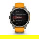 Fenix 8 47 mm AMOLED Sapphire Tytanowy z paskiem silikonowym w kolorze Spark orange / Graphite