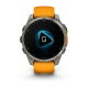 Fenix 8 47 mm AMOLED Sapphire Tytanowy z paskiem silikonowym w kolorze Spark orange / Graphite