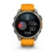 Fenix 8 47 mm AMOLED Sapphire Tytanowy z paskiem silikonowym w kolorze Spark orange / Graphite