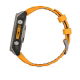 Fenix 8 47 mm AMOLED Sapphire Tytanowy z paskiem silikonowym w kolorze Spark orange / Graphite