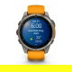 Fenix 8 47 mm AMOLED Sapphire Tytanowy z paskiem silikonowym w kolorze Spark orange / Graphite