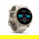 Fenix 8 43 mm AMOLED Sapphire Soft gold z piaskowo-beżowym paskiem z PL TOPO 2024.2