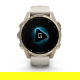 Fenix 8 43 mm AMOLED Sapphire Soft gold z piaskowo-beżowym paskiem z PL TOPO 2024.2