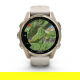 Fenix 8 43 mm AMOLED Sapphire Soft gold z piaskowo-beżowym paskiem z PL TOPO 2024.2