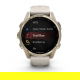 Fenix 8 43 mm AMOLED Sapphire Soft gold z piaskowo-beżowym paskiem z PL TOPO 2024.2