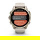 Fenix 8 43 mm AMOLED Sapphire Soft gold z piaskowo-beżowym paskiem z PL TOPO 2024.2