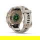 Fenix 8 43 mm AMOLED Sapphire Soft gold z piaskowo-beżowym paskiem z PL TOPO 2024.2
