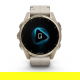 Fenix 8 43 mm AMOLED Sapphire Soft gold ze skórzanym paskiem