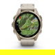 Fenix 8 43 mm AMOLED Sapphire Soft gold ze skórzanym paskiem