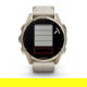 Fenix 8 43 mm AMOLED Sapphire Soft gold ze skórzanym paskiem
