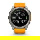 Fenix 8 51 mm AMOLED Sapphire Tytanowy z Pomarańczowo-szarym paskiem