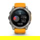 Fenix 8 51 mm AMOLED Sapphire Tytanowy z Pomarańczowo-szarym paskiem