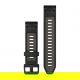 Pasek silikonowy black/pebble gray QuickFit 20 mm do Fenix 6s/Fenix 7s/7s PRO/Fenix 8 43 mm