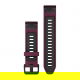 Pasek silikonowy merlot/graphite QuickFit 20 mm do Fenix 6s/Fenix 7s/7s PRO/Fenix 8 43 mm