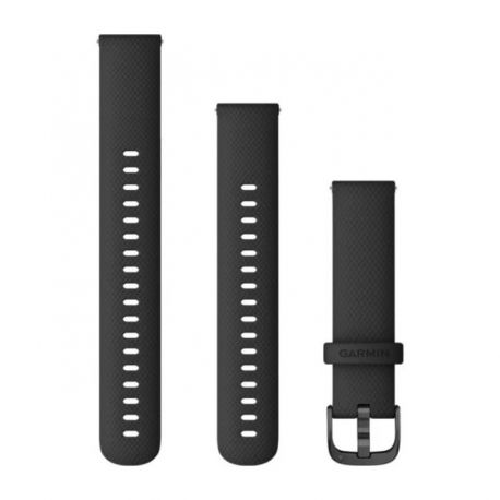 Pasek silikonowy czarny do Forerunner 255s/265s/Venu 2s/Venu 3s/Vivoactive 4s