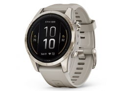 Epix Pro Gen 2 42 mm Sapphire Soft Gold z jasnopiaskowym paskiem