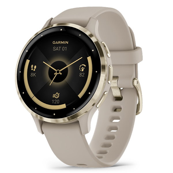 Venu 3s Soft Gold z paskiem w kolorze French Gray