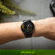 Venu 3 Bezel w kolorze slate ze stali nierdzewnej z czarną kopertą i silikonowym paskiem