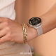 Venu 3S Bezel ze stali nierdzewnej w kolorze soft gold z kopertą w kolorze french gray i silikonowym paskiem
